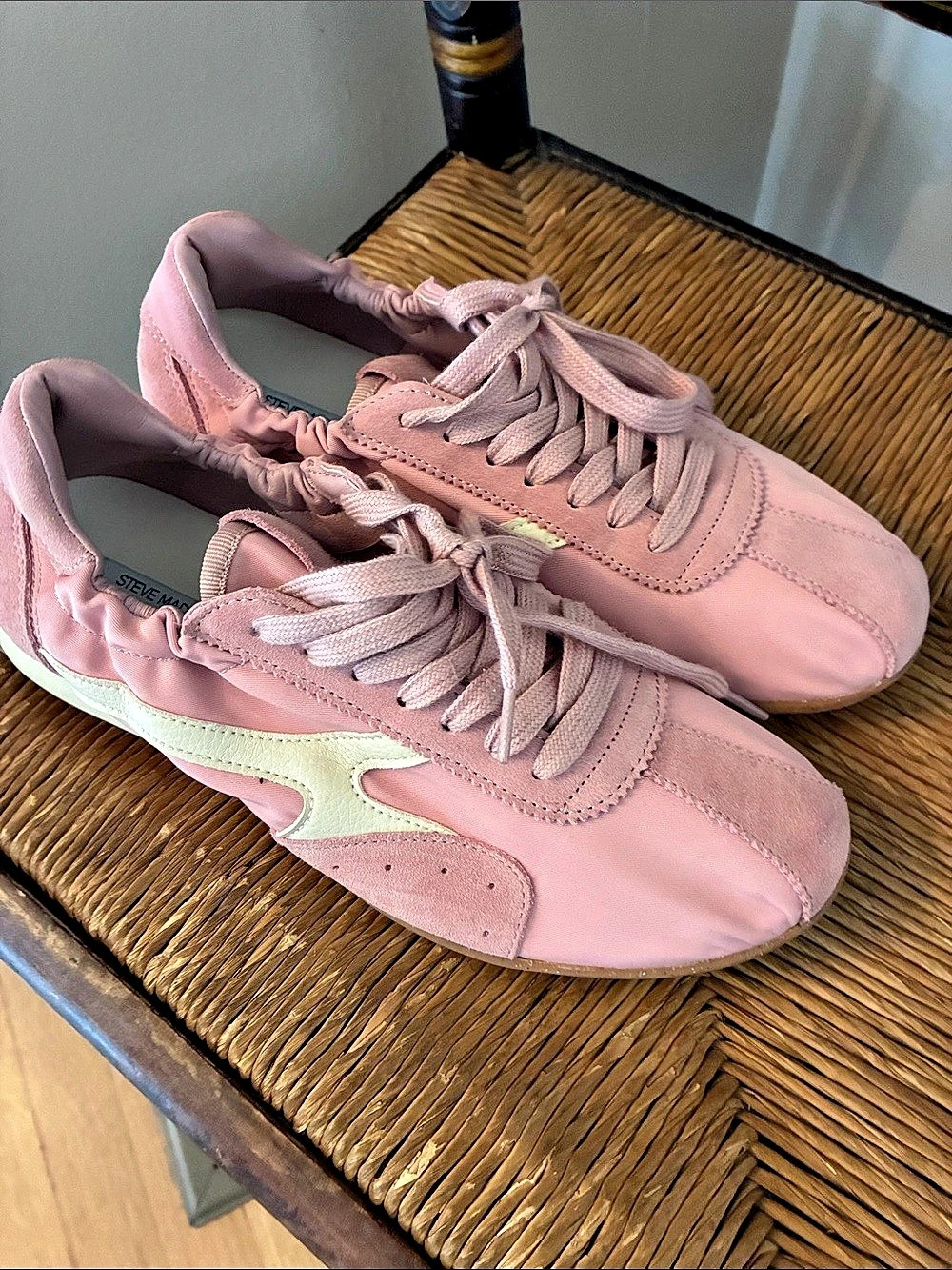 Steve Madde  Pink & White Sneakers